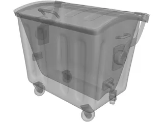 Trash Container 3D Model preview