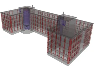 Office Building 3D Model preview