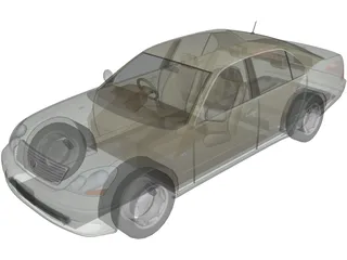 Toyota Celsior (2001) 3D Model preview