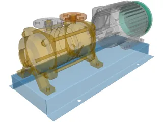 Pompetrevaini TBH 200 Pump 3D Model preview