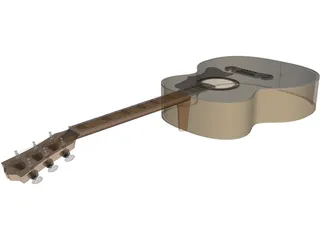 Guitar Acoustic Folk 3D Model preview