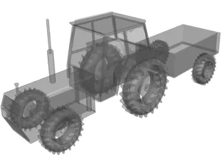 Tractor 3D Model preview