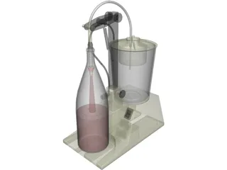 Wine Bottler 3D Model preview