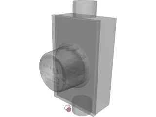 Electric Meter 3D Model preview