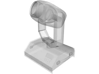 Moving Head Club Light 3D Model preview