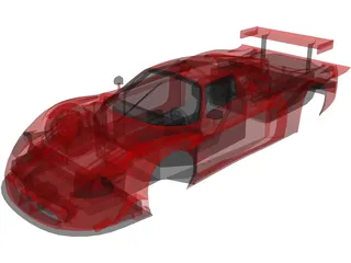 Maserati MC12 Body 3D Model preview