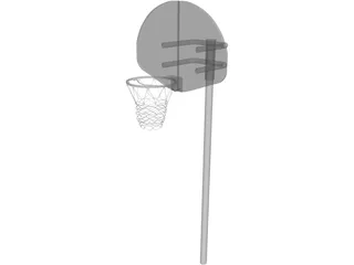 Basketball Street Hoop 3D Model preview