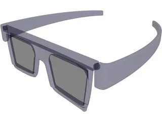 3D Glasses 3D Model preview