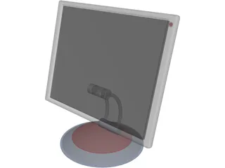 TFT LCD Monitor 3D Model preview