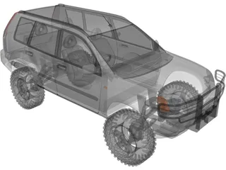 Nissan X-Trail 4x4 [Tuned] 3D Model preview