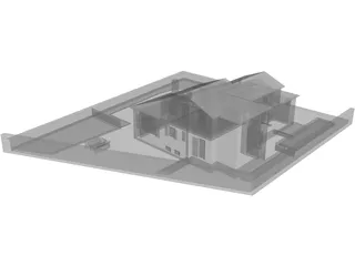 Family House 3D Model preview
