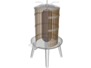 Grape Press 3D Model preview