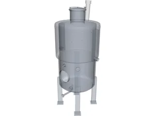 Wine Holding Tank 3D Model preview