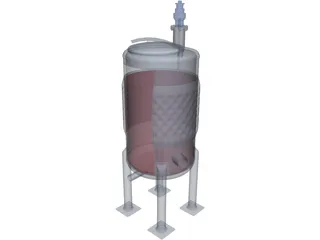Wine Fermenter 3D Model preview