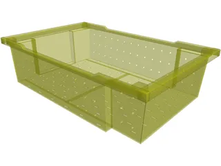 Grape Harvesting Bushel 3D Model preview