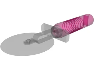 Pizza Cutter 3D Model preview