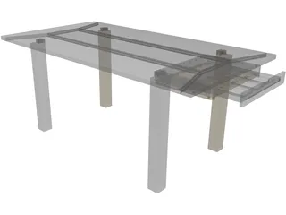 Coffee Table 3D Model preview