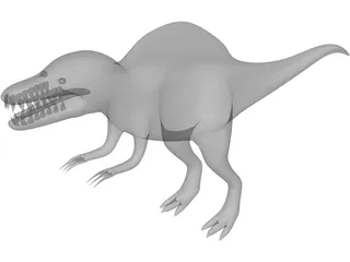Spinosaurus Toy 3D Model preview