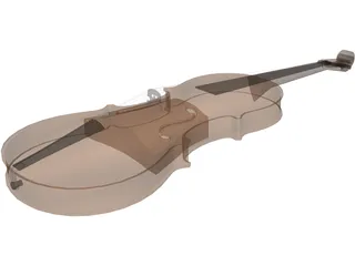 Violin 3D Model preview
