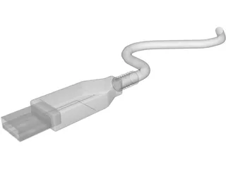 Generic USB Plug 3D Model preview
