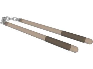 Nunchucks 3D Model preview