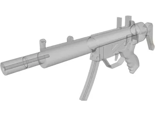 H&K MP5 3D Model preview