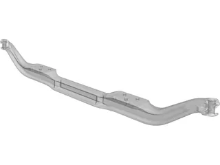Front Axle 3D Model preview