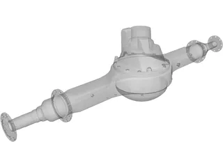 Rear Axle 3D Model preview