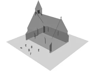 Scotish Chapel 3D Model preview