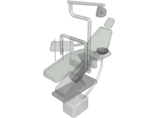 Odontological Chair 3D Model preview