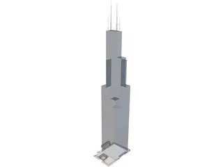 Sears Tower 3D Model preview