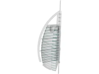 Burj al arab 3D Model preview