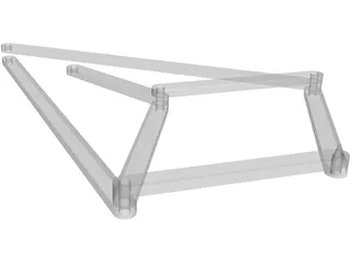 Peaucellier Linkage 3D Model preview
