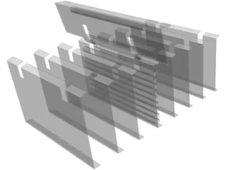 Pipe Rack Mechanism 3D Model preview