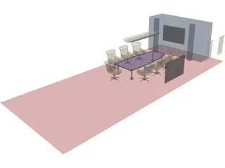 Conference Room 3D Model preview
