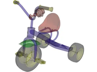 Childs Bike 3D Model preview