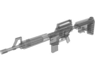 M4A1 3D Model preview