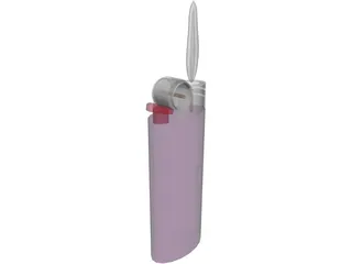 Bic Lighter 3D Model preview