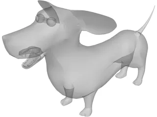 Dachshund 3D Model preview