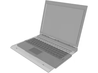 Notebook 3D Model preview