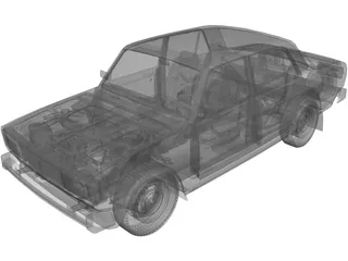 VAZ 2105 3D Model preview