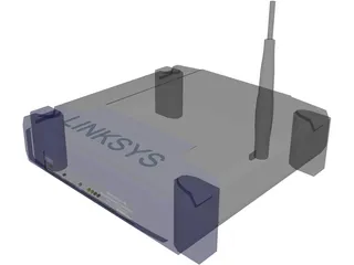 Linksys WRT54G 3D Model preview
