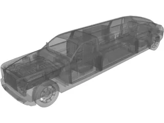 Rolls-Royce Phantom Limo (2003) 3D Model preview