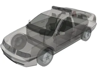 Skoda Octavia Police (1999) 3D Model preview