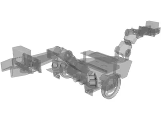 Robot - Autonomous Construction Vehicle 3D Model preview