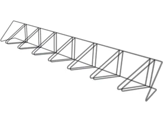 Bike Rack 3D Model preview