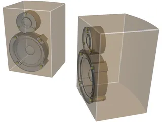Speakers 3D Model preview