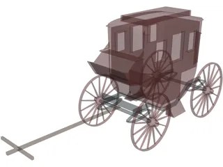 Stagecoach 3D Model preview