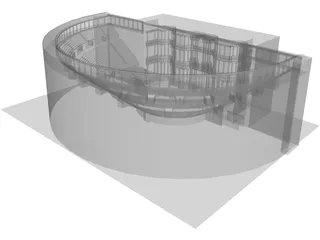 Bosra Ancient Theatre 3D Model preview