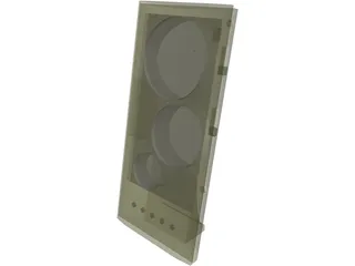 Digital Clock with Temperature and Date 3D Model preview